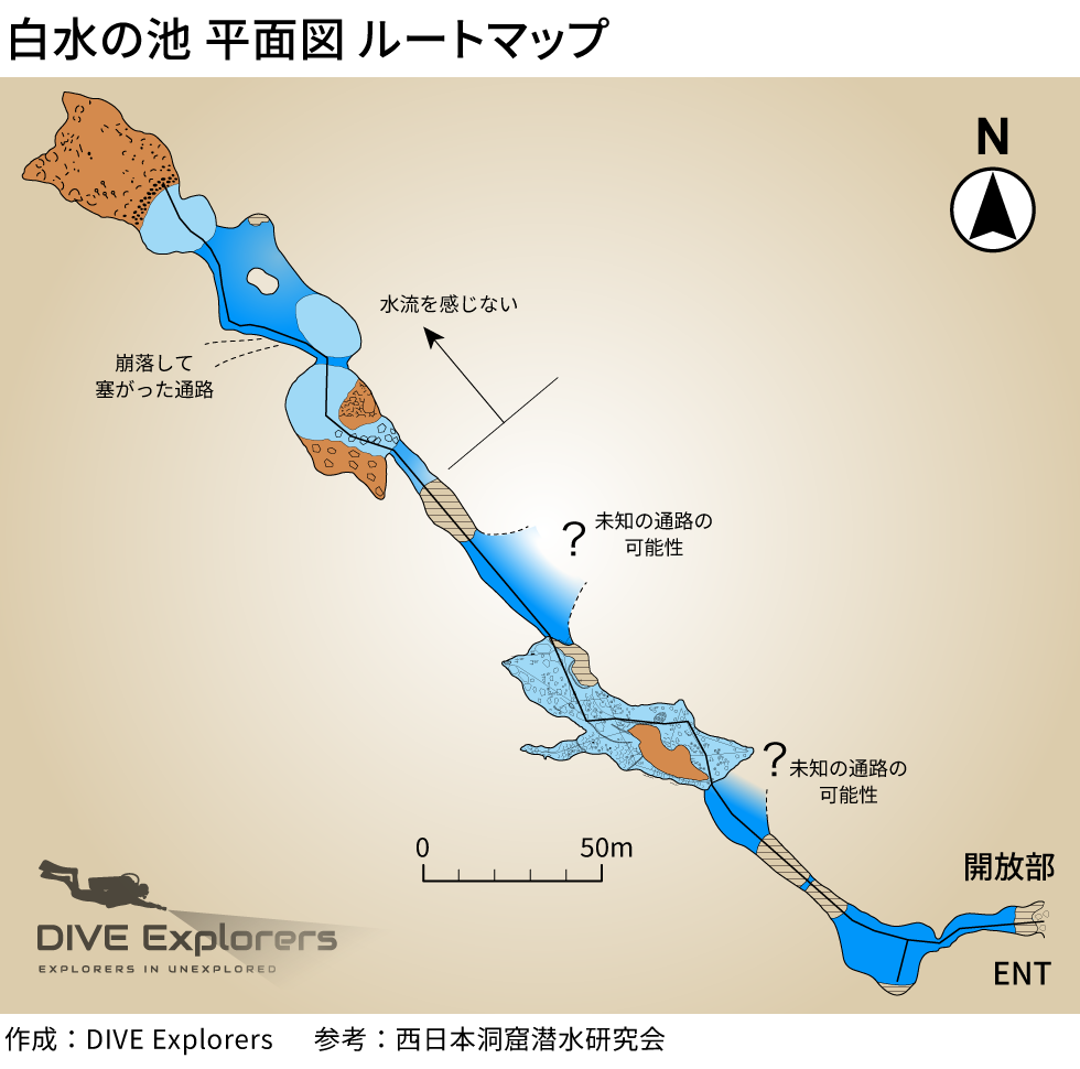Outline map of Shiramizu-no-Ike