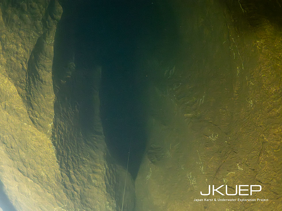 The flow route between Pools A and D, strongly shaped by flowing water.
