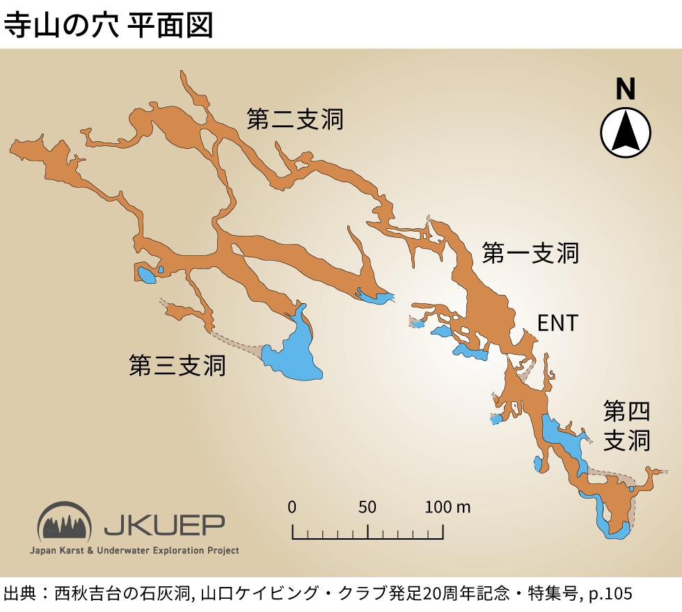 The Map inside of terayama cave