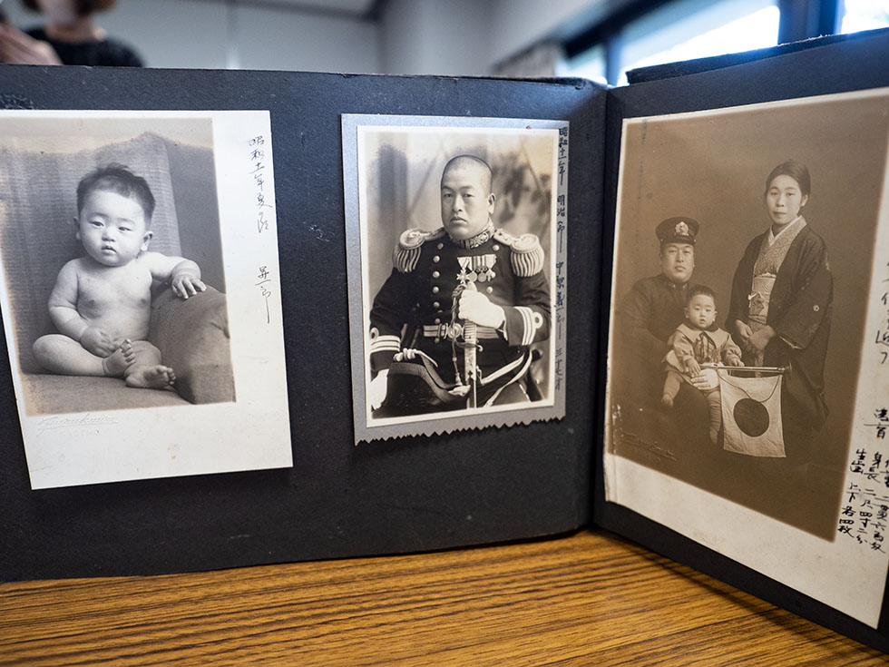 A photograph of Captain Giichiro Nakahara, brought to the conference